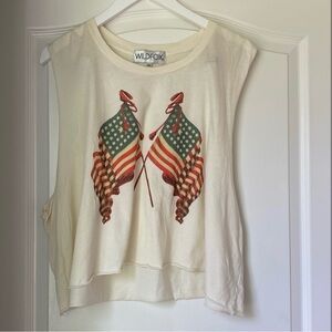 Wildfox American Flag Tank Top